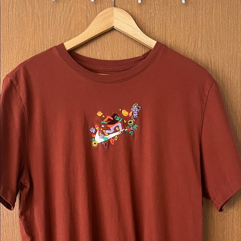 Nike Custom Embroidered Rust Graphic T-Shirt